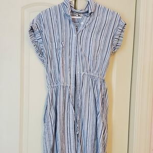 🍊 Navy Stripe Japna Dress